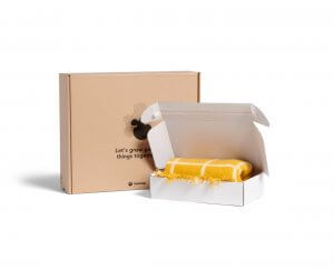 delivery box from cardboard